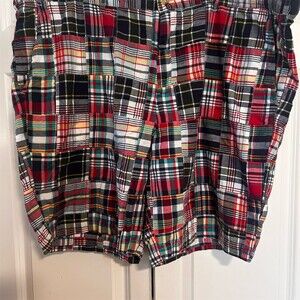 Castaway Nantucket Island Shorts Men's Size 46 Multicolor Plaid Chino